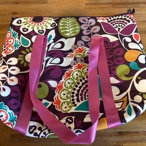 Vera Bradley Plum Crazy Cooler Tote